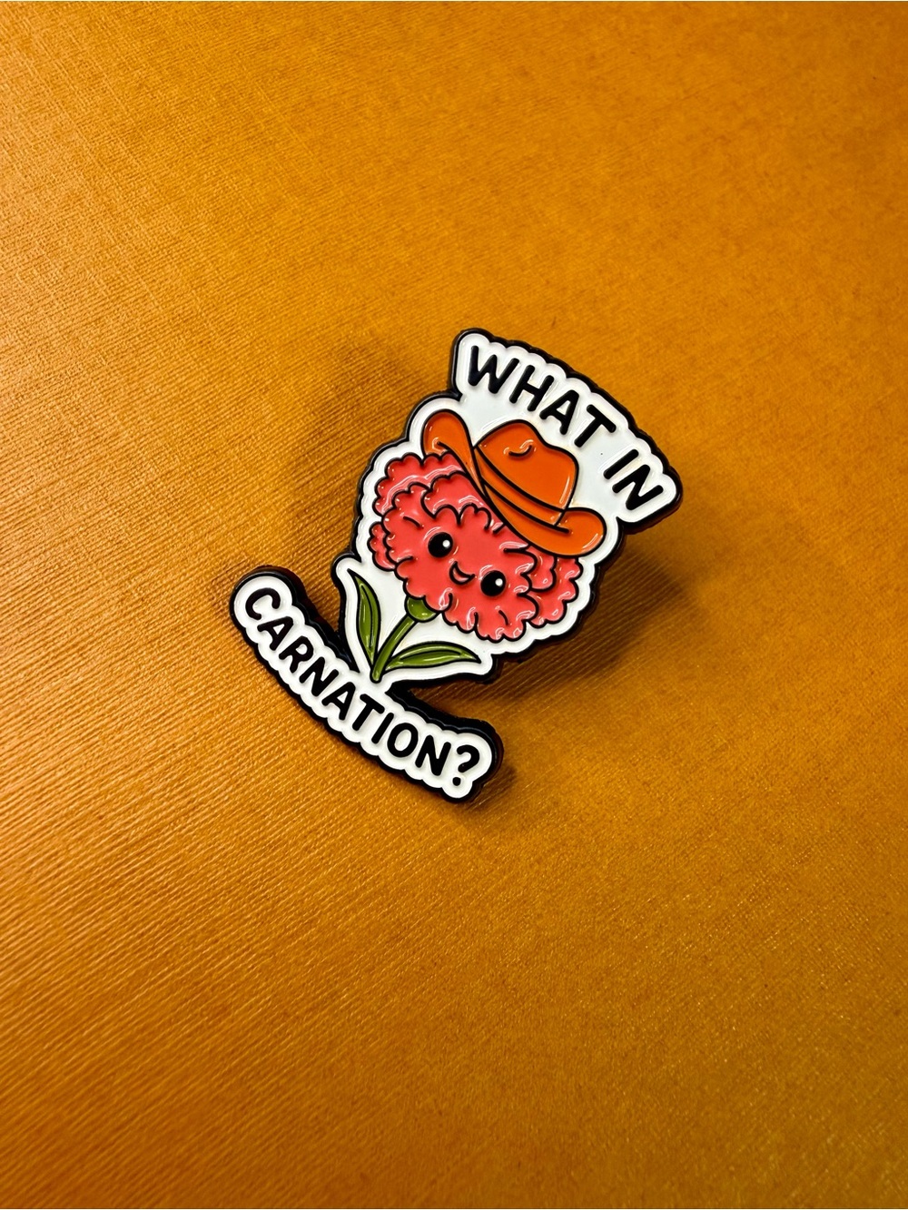 What In Carnation? Enamel Pin - Picture 3 of 3